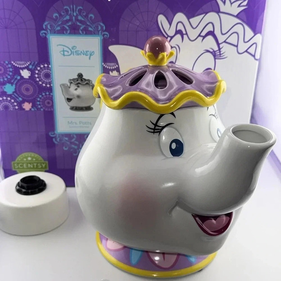 Scentsy Home DISNEY Beauty & The Beast Mrs. Potts Full Size Wax Warmer w/Box - Picture 6 of 15